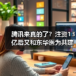 腾讯来真的了？注资13亿后又和东华医为共建“一链三云”（图2）