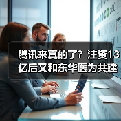 腾讯来真的了？注资13亿后又和东华医为共建“一链三云”（图4）