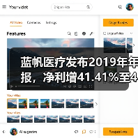 蓝帆医疗发布2019年年报，净利增41.41%至4.9亿元，心脑血管和防护业务稳增（图4）