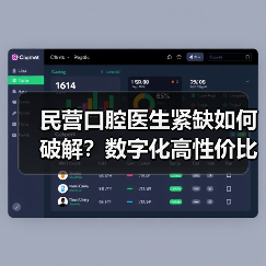 民营口腔医生紧缺如何破解?数字化高性价比方案突围(图2) 民营口腔医生紧缺如何破解?数字化高性价比方案突围(图2)
