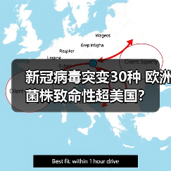新冠病毒突变30种 欧洲菌株致命性超美国?(图1) 新冠病毒突变30种 欧洲菌株致命性超美国?(图1)