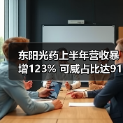 东阳光药上半年营收暴增123% 可威占比达91.3%（图3）